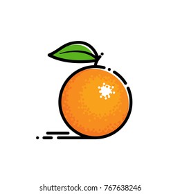 Flat icon orange. MBE style