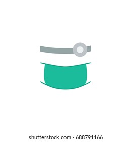 Flat Icon Orthodontist Element. Vector Illustration Of Flat Icon Stomatology Isolated On Clean Background. Can Be Used As Orthodontist, Dentist And Medicine Symbols.