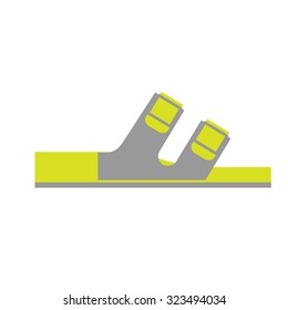 Flat Icon of Orthopedic Shoe Isolated on White Background. Vector Illustration