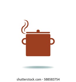 Flat icon. Pan.