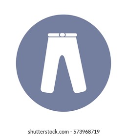 Flat icon. Pants.