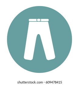 Flat icon. Pants.