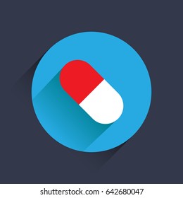 flat icon. pastile sign