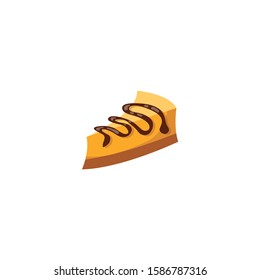 Flat icon pastry vector illustration