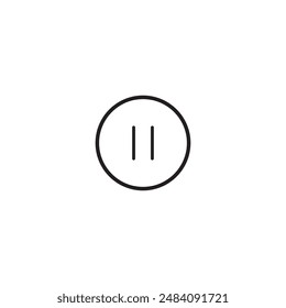 Flat Icon - Pause Button for commercial use