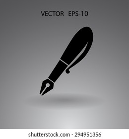 Flat  icon of pen