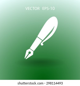 Flat  icon of pen