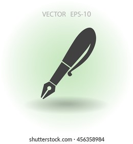 Flat  icon of pen