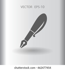 Flat  icon of pen