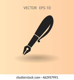 Flat  icon of pen