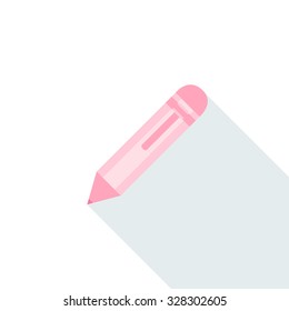 
Flat icon of pen,Vector illustration