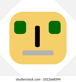 Flat icon people on the white background, vector