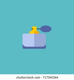Flat Icon Perfumery Element. Vector Illustration Of Flat Icon Aroma Isolated On Clean Background. Can Be Used As Aroma, Perfumery And Smell Symbols.