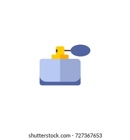Flat Icon Perfumery Element. Vector Illustration Of Flat Icon Aroma Isolated On Clean Background. Can Be Used As Aroma, Perfumery And Smell Symbols.