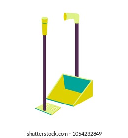 Flat icon pet shop vector illustration. Dog care supplies sign.