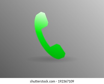Flachbildsymbol eines Telefons
