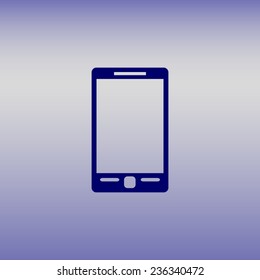 Flat icon of phone