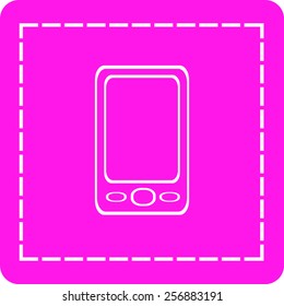 Flat icon of phone