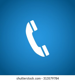 Flat icon of a phone. Flat design style eps 10
