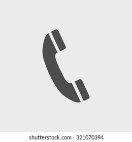 Flat icon of a phone. Flat design style eps 10