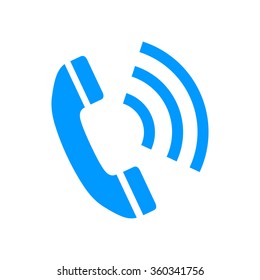 Flat icon of a phone. Flat design style eps 10