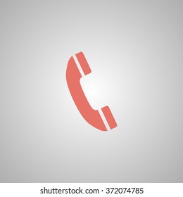 Flat icon of a phone. Flat design style eps 10