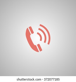 Flat icon of a phone. Flat design style eps 10