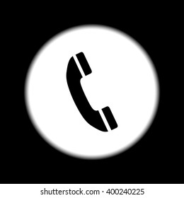 Flat icon of a phone. Flat design style eps 10