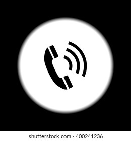 Flat icon of a phone. Flat design style eps 10