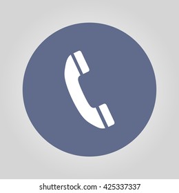 Flat icon of a phone. Flat design style eps 10