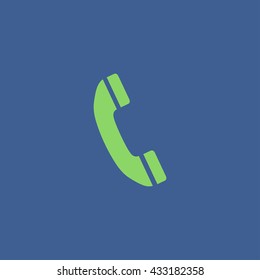Flat icon of a phone. Flat design style eps 10
