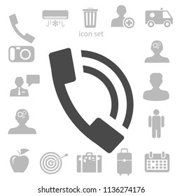 Flat icon of a phone. vector illustration