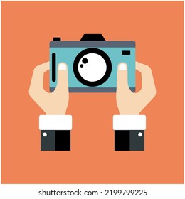 flat icon photography vector illustration