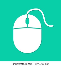 Flat Icon Pictogram Computer Mouse