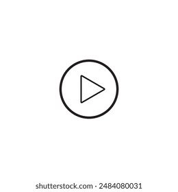 Flat Icon - Play button for commercial use