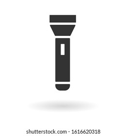 Flat Icon Pocket Torch Element. Vector Illustration Of Flat Icon Lighter Isolated On Clean Background. Can Be Used As.