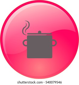 Flat icon. Pot.