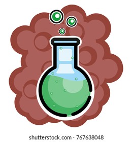 Flat icon potion. MBE style
