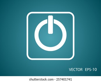 Ícone plano de energia