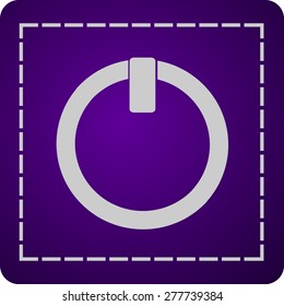 Flat icon of power