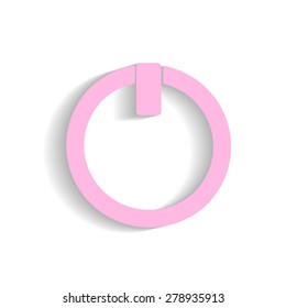 Flat icon of power
