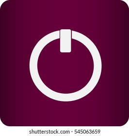 Flat icon of power