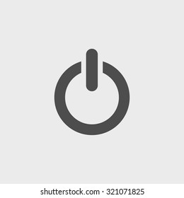 Flat icon of power. Flat design style eps 10