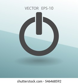 Flat icon of power. vector illustration