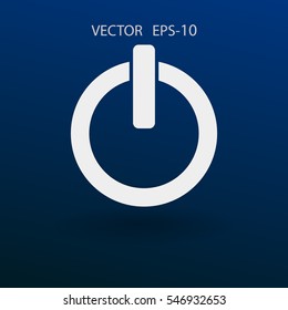 Flat icon of power. vector illustration