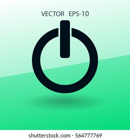 Flat icon of power. vector illustration
