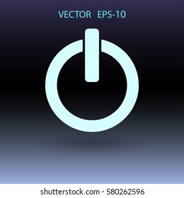 Flat icon of power. vector illustration