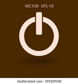 Flat icon of power. vector illustration