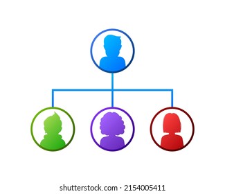 Flat icon with icon program business vector. Vector concept.