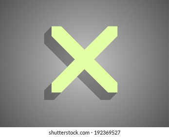 Flat  icon of prohibit
